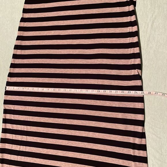 Oh Baby by Motherhood L Maxi Dress Navy & Gray stripe dolman sleeve - Picture 8 of 11